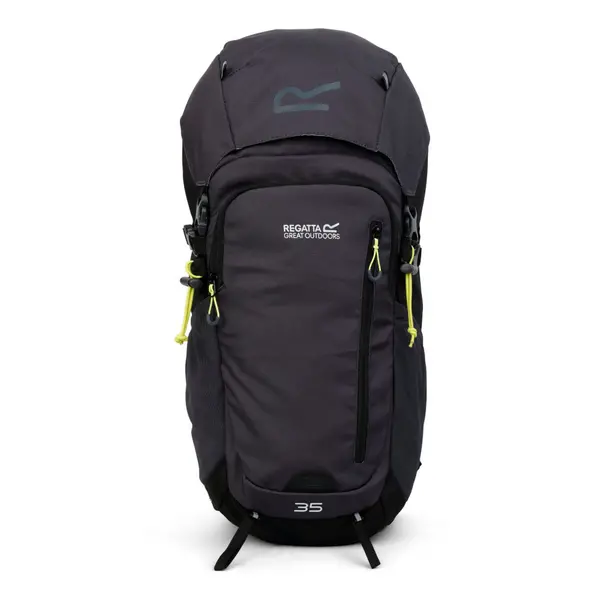 image of Regatta Mens Highton V2 35 Litre Rucksack 35 Litres Black/Seal Grey EU273-28P-ONE