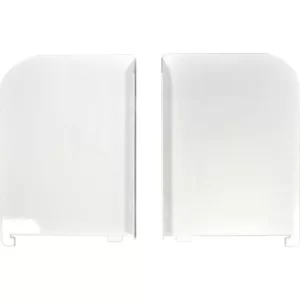 image of 200MM White L/H Shelf Ends Twin Slot Shelving