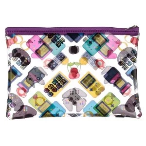 image of Game Over Design Handy Clear PVC Toiletry Make-up Bag