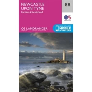 Image of Newcastle Upon Tyne, Durham & Sunderland by Ordnance Survey (Sheet map, folded, 2016)