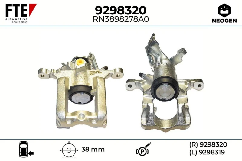 Image of Brake caliper FTE 9298320