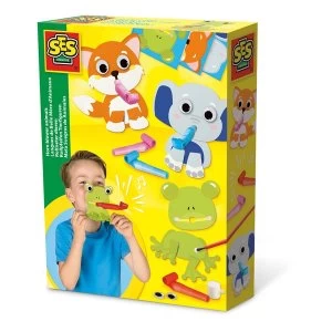 Image of SES Creative - Childrens Horn Blower Animals (Multi-colour)