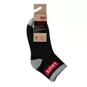 Image of Levis Levis 3 Pack of quarter Crew Socks Juniors - Black