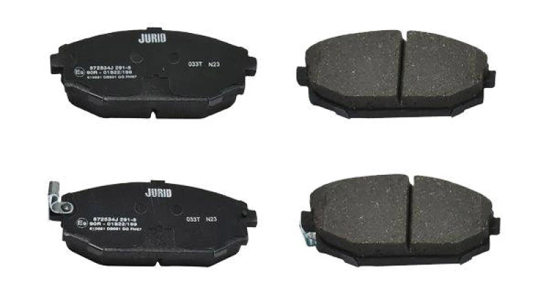 Image of JURID 572534J Brake pad set with acoustic wear warning Brake Pad Set,disc brake (402)