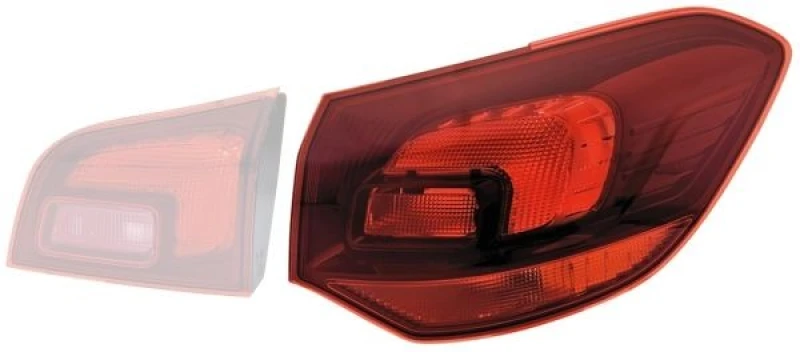 Image of HELLA 9EL 354 998-041 Rear light Outer section, without bulb holder, Right, W5W, without bulbs Combination Rearlight (391)