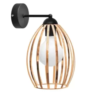Image of Dali Wall Lamp Copper, Black 20cm