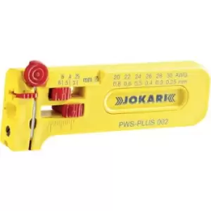 image of Jokari 40025 PWS Plus 002 Wire stripper Suitable for PVC-coated wires, PTFE wires 0.25 up to 0.80 mm