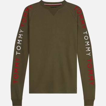 Image of Tommy Hilfiger Mens Arm Logo Track Top - Army Green - L