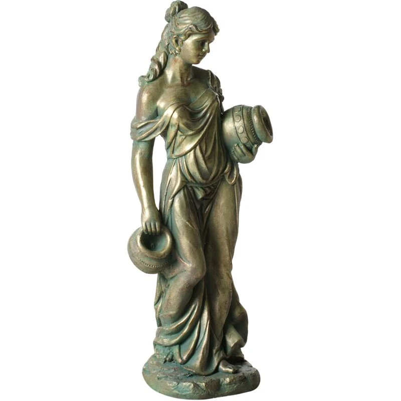 Image of Beliani Garden Figurine Trypolis Woman Green