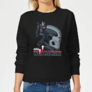 image of Avengers War Machine Womens Sweatshirt - Black