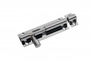 image of Wickes Barrel Bolt - Chrome 76mm