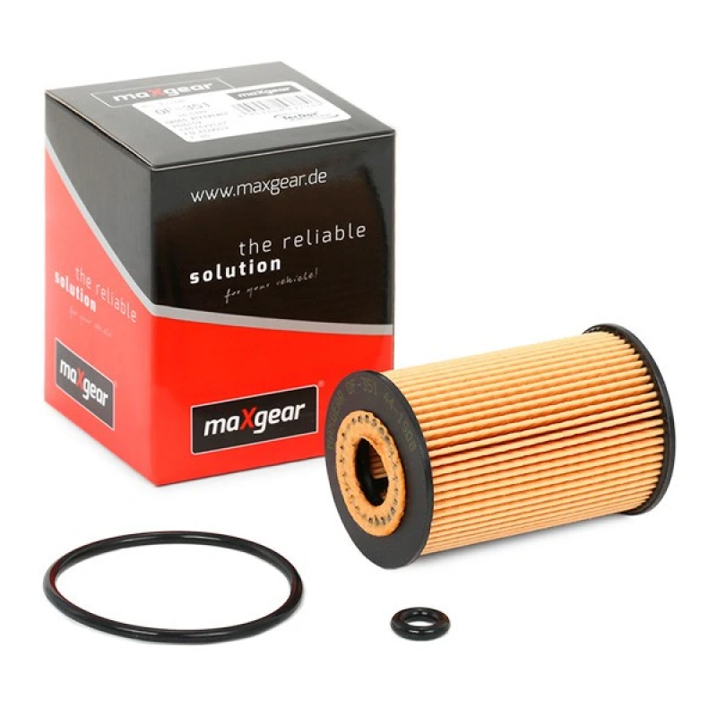 Image of MAXGEAR 26-0289 Oil filter Filter Insert, with gaskets/seals Oil Filter (7)