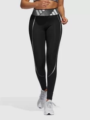 image of Adidas Tech Fit Adilife Leggings, Black Size M Women