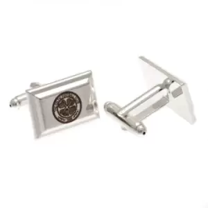 Celtic FC Silver Plated Cufflinks (1 Pair) (One Size) (Silver)