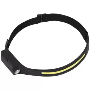 image of Sealey HT104R Head Torch 5W COB & 3W LED Bulb with Auto-Sensor Rec...