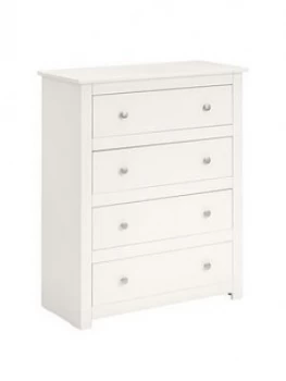 image of Julian Bowen Radley 4 Drawer Chest - White