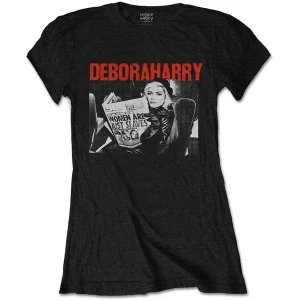 image of Debbie Harry - Women Are Just Slaves Womens Large T-Shirt - Black