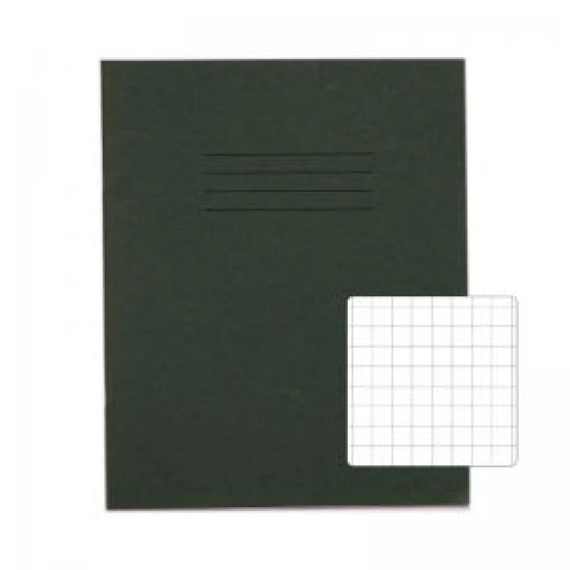 Image of RHINO 8 x 6.5 Exercise Book 48 Page, Dark Green, S10 (Pack of 100)