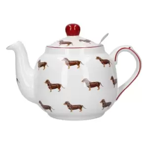 Image of Farmhouse Dog Teapot with Infuser for Loose Tea - 4 Cup