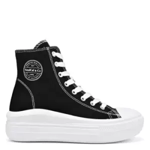Image of SoulCal Canvas High Top Wedge Platform Ladies - Black