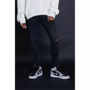 I Saw It First Grey Ripped Knee Skinny Fit Jeans - Grey