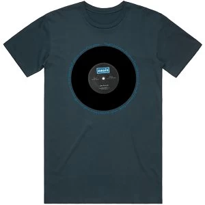 Image of Oasis - Live Forever Single Unisex Large T-Shirt - Blue