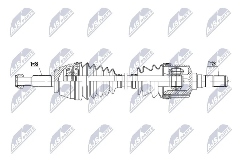 Image of NTY Drive shaft NTY NPW-RE-228