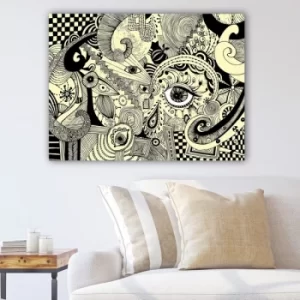Image of 97696616_70100 Multicolor Decorative Canvas Painting