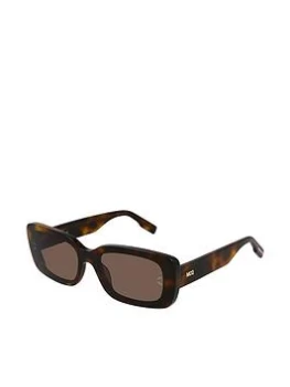 Image of Mcq Alexander Mcqueen Rectangle Sunglasses - Havana