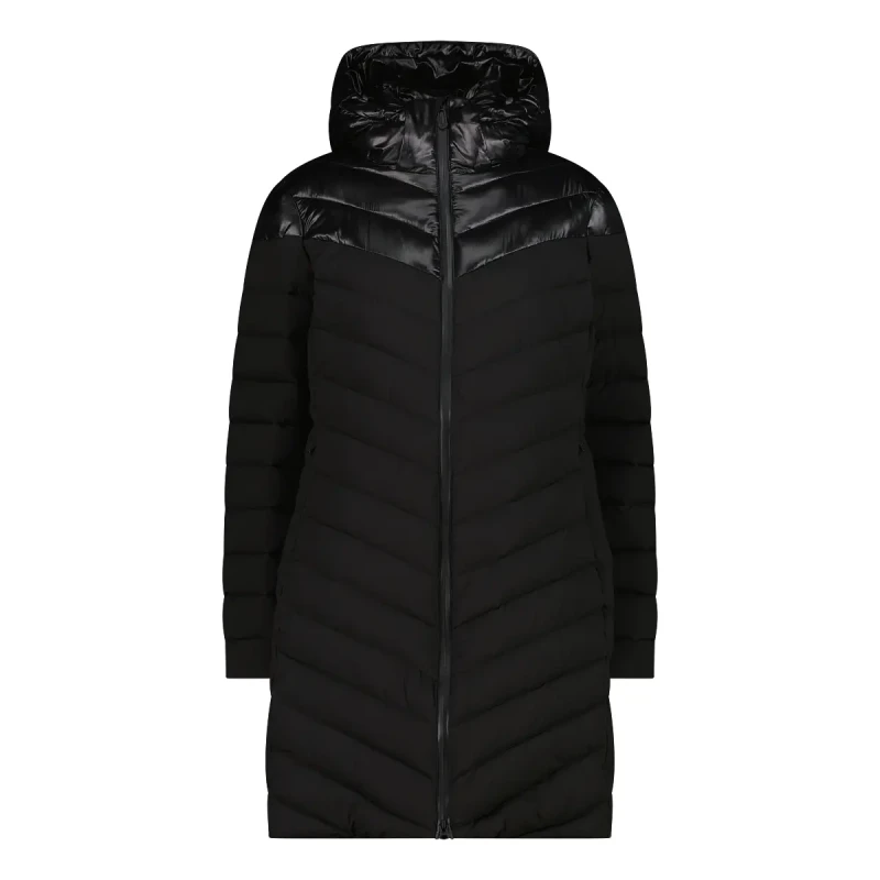 Image of Womens long Puffer jacket CMP Noir Female 2XL