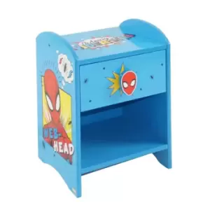 image of Birlea Marvel Spider-Man Bedside Table, Blue