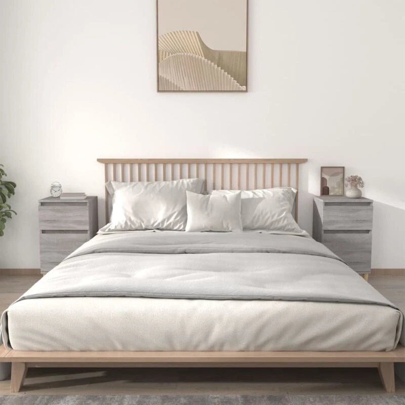 Image of VIDAXL Bedside Cabinets 2 pcs Grey Sonoma 40x35x70cm Vidaxl 8720845737955