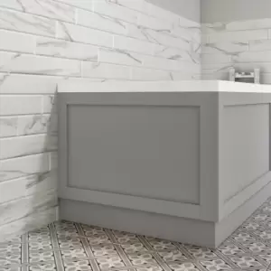 Image of Baxenden Matt Grey 800mm End Bath Panel