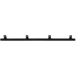 image of 4 pcs Nylon Rack for Sliding Gate Opener Vidaxl Black