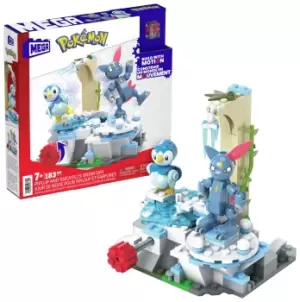 image of Mega Pokemon Piplup and Sneasel's Snow Day Building Set