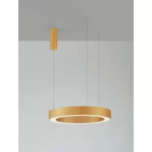 Image of Merano - Hartford Integrated LED Pendant Ceiling Light Brass Gold Aluminium LED 50W 2733Lm 2700K - 4000K + Remote Control