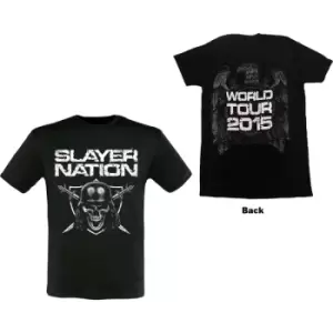 Image of Slayer - Slayer Nation 2015 Dates Unisex XX-Large T-Shirt - Black