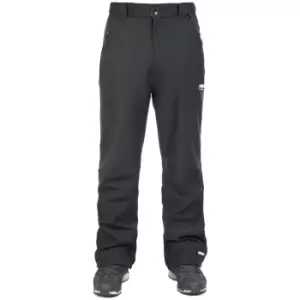 Image of Trespass Mens Hemic Water Resistant Softshell Trousers (L) (Black)