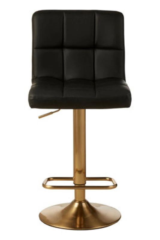 Image of Premier Housewares Adjustable Bar Stool, Comfort And Stable Counter Stool, Elegant Kitchen Bar Chair Black