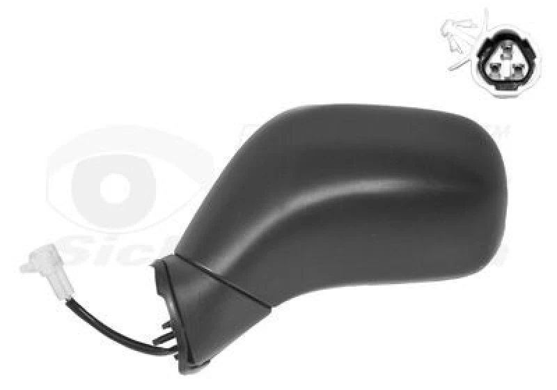 Image of VAN WEZEL Wing mirror VAN WEZEL 3701805