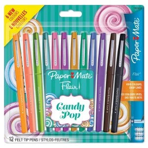 Paper Mate Flair Candy Pop Medium Nib PK12