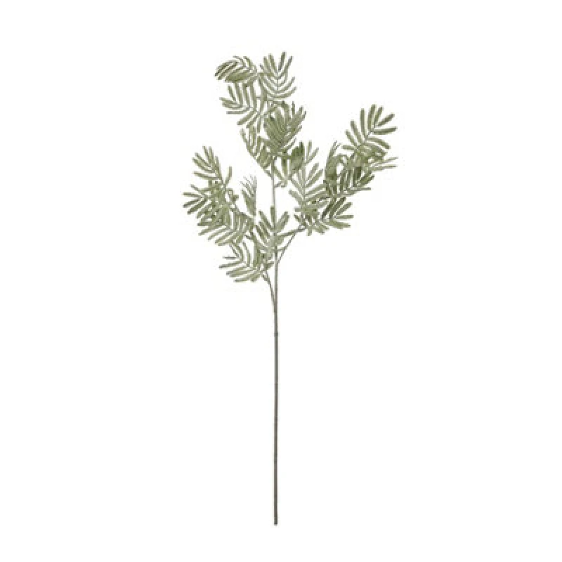 Image of Hill Interiors Wattle Leaf Artificial Flower Green (One Size)