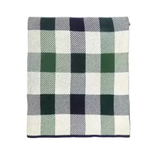 image of Ted Baker House Check Knitted Throw, Multi