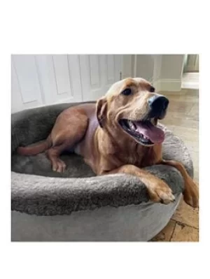 Image of Happy Pet Deluxe Donut Dog Bed Pebble 80X25Cm