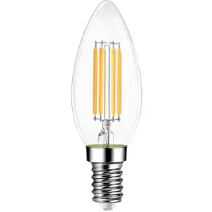 Image of Extrastar UK - 6W LED Candle Light Bulb E14, 3000K, Warm White, Clear Glass