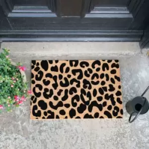 image of Artsy Doormats Leopard Print Doormat