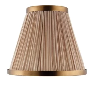 image of Suffolk Beige And Antique Brass Eight Inch Shade, E14