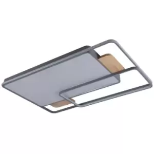 image of Cristal Indus Dimmable LED Flush Light 225W 14500 Lm 3CCT Rectangle