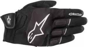 image of Alpinestars Atom Gloves, black-white, Size XL, black-white, Size XL