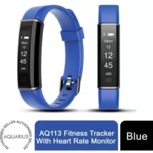 image of Aquarius AQ113 Fitness Tracker With Heart Rate Monitor- Blue